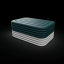 Boîte à savon rectangulaire personnalisable - écrin pour cosmétiques solides - cadeau personnalisé - Design boudins