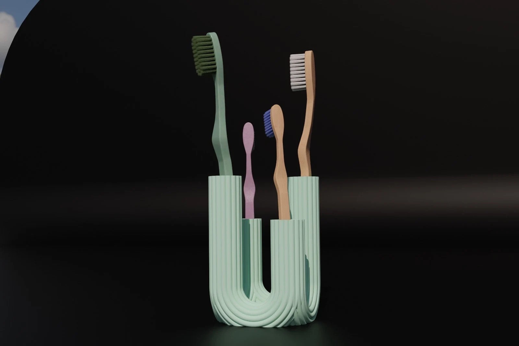 Porte brosse à dents 4 places - accessoire salle de bain