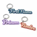 Porte-clés personnalisable bicolore